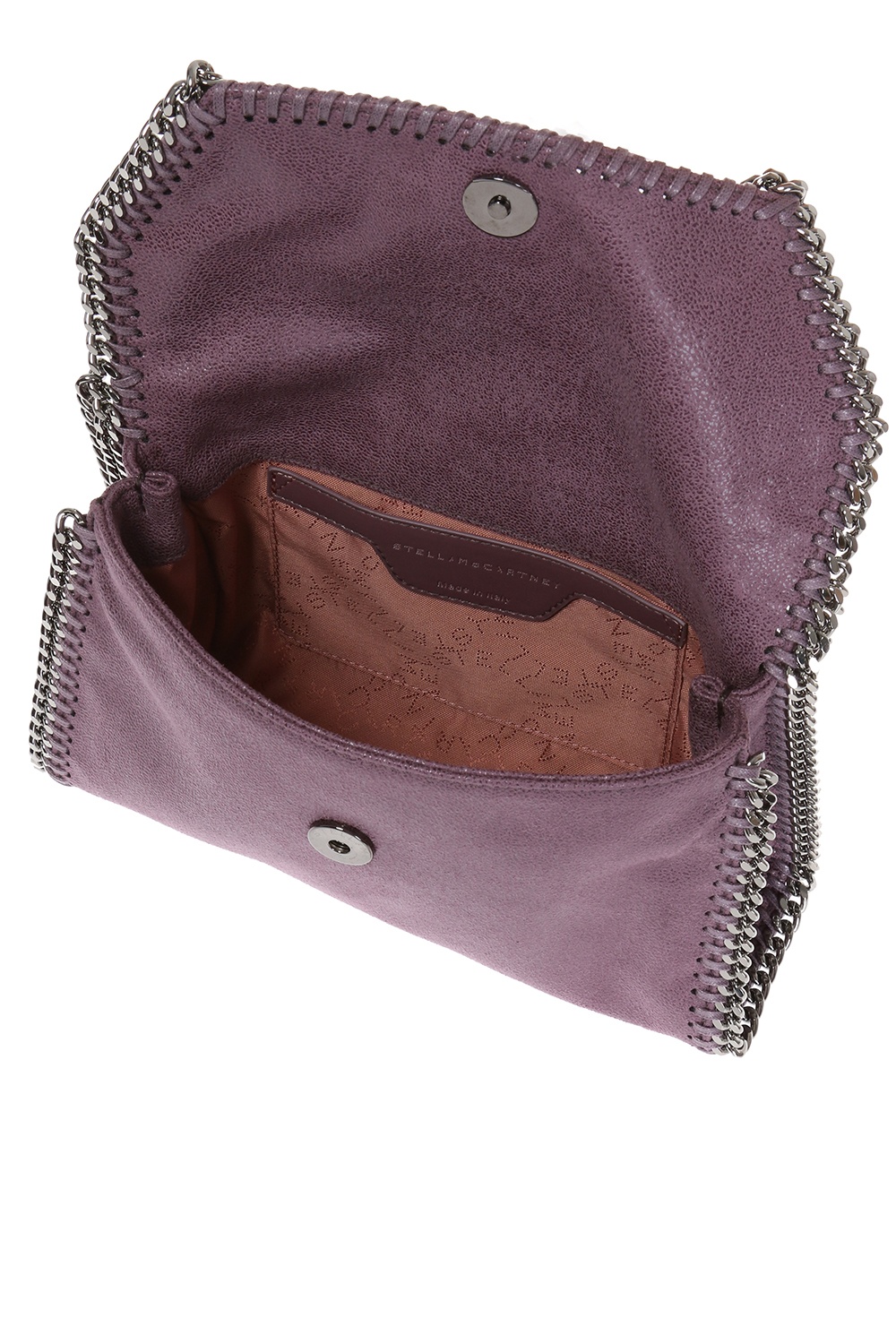 Stella Logo clutch bag - Purple 'Falabella' shoulder bag